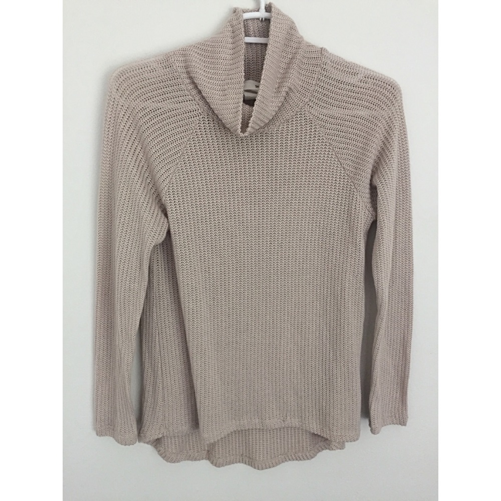 Sheer lightweight turtleneck